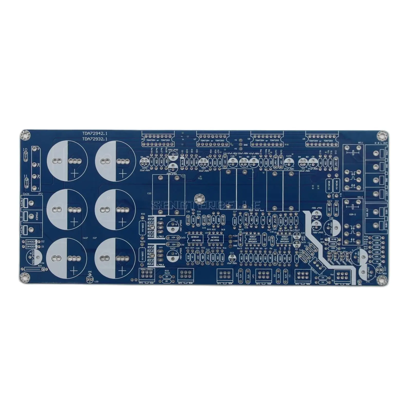 Трехканальный усилитель мощности платы Hi-Fi PCB домашний сабвуфер TDA7293/TDA7294 2 1 |