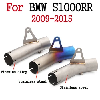 

For S1000 S1000RR 2008-2018 Modification Motorcycle Escape Exhaust Middle Pipe Motorbike Muffler Exhaust Connect Link Mid Pipe