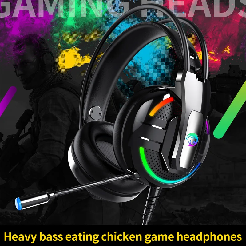 RGB Lightning Gaming Headset Earphone 