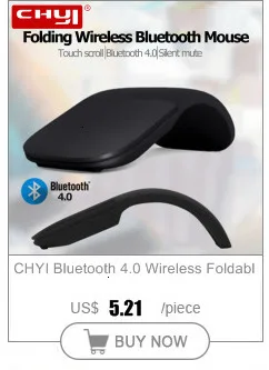 CHYI Bluetooth 4,0 Беспроводная складная Лазерная Arc сенсорная компьютерная мышь Ультра тонкая игровая Складная Мышь для microsoft ПК ноутбука