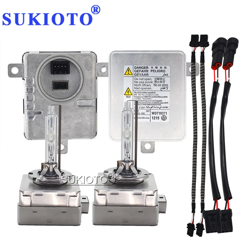 SUKIOTO Original Car Bulb D1S Canbus Xenon Headlight Kit 55W D3S 6000K 4300K 5000K 8000K D1S Auto Lamps 8K0941597 OEM Ballast