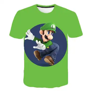 

Super Mario 3D baby girls clothes Men's sonic summer Tops Mario Pokemon Clothes T-shirts kids camisetas Homme Tees boys clothes