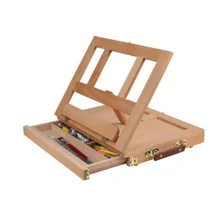 Настольный складной мольберт переносная живопись коробка деревянная подставка чемодан для рисования товары для рукоделия