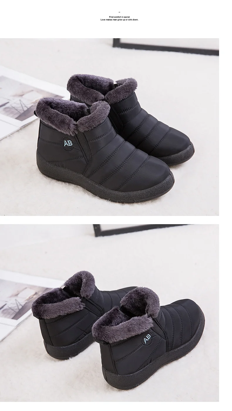 Женские ботинки; очень теплые зимние ботинки; зимняя обувь; женские повседневные ботильоны; botas Mujer; водонепроницаемые зимние ботинки; женские ботинки