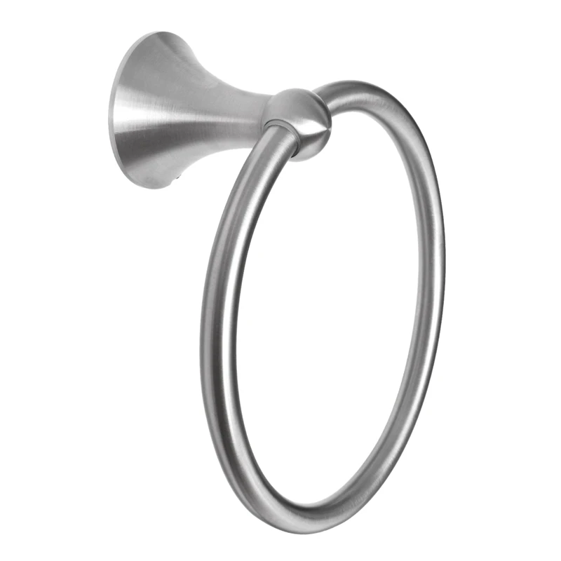 

Stainless Steel Bathroom Towel Ring, Modern Rotating Towel Rail, Wall-Mounted Sturdy Circular Towel Rail, Brushed Finish