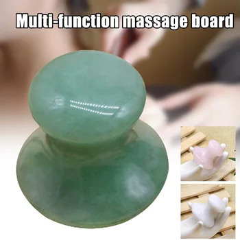 

Crystal Jade Mushroom Guasha Board Face Foot Massage Anti-wrinkle Massager Tool can CSV