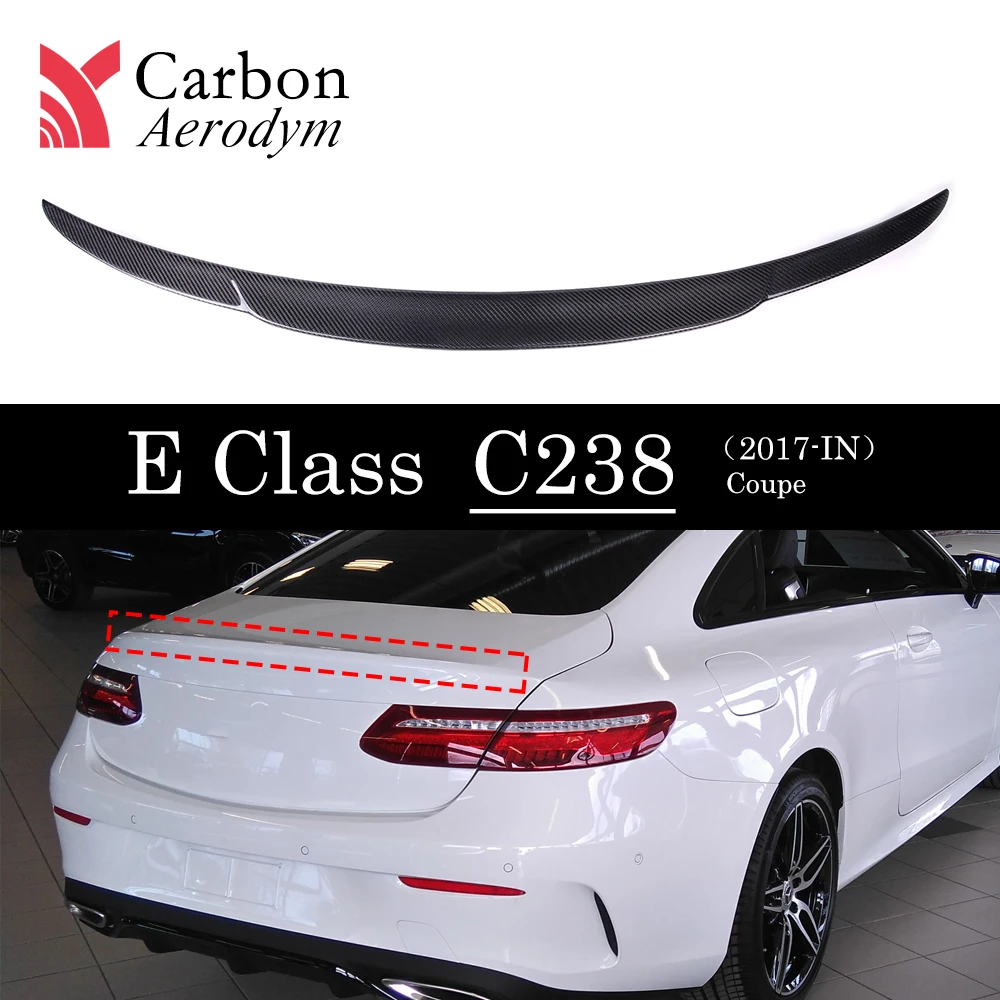 Настоящий спойлер из углеродного волокна для Mercedes W238 купе для Benz E Class 2-дверный E200 E300 E400+ задний багажник Спойлеры крыльев