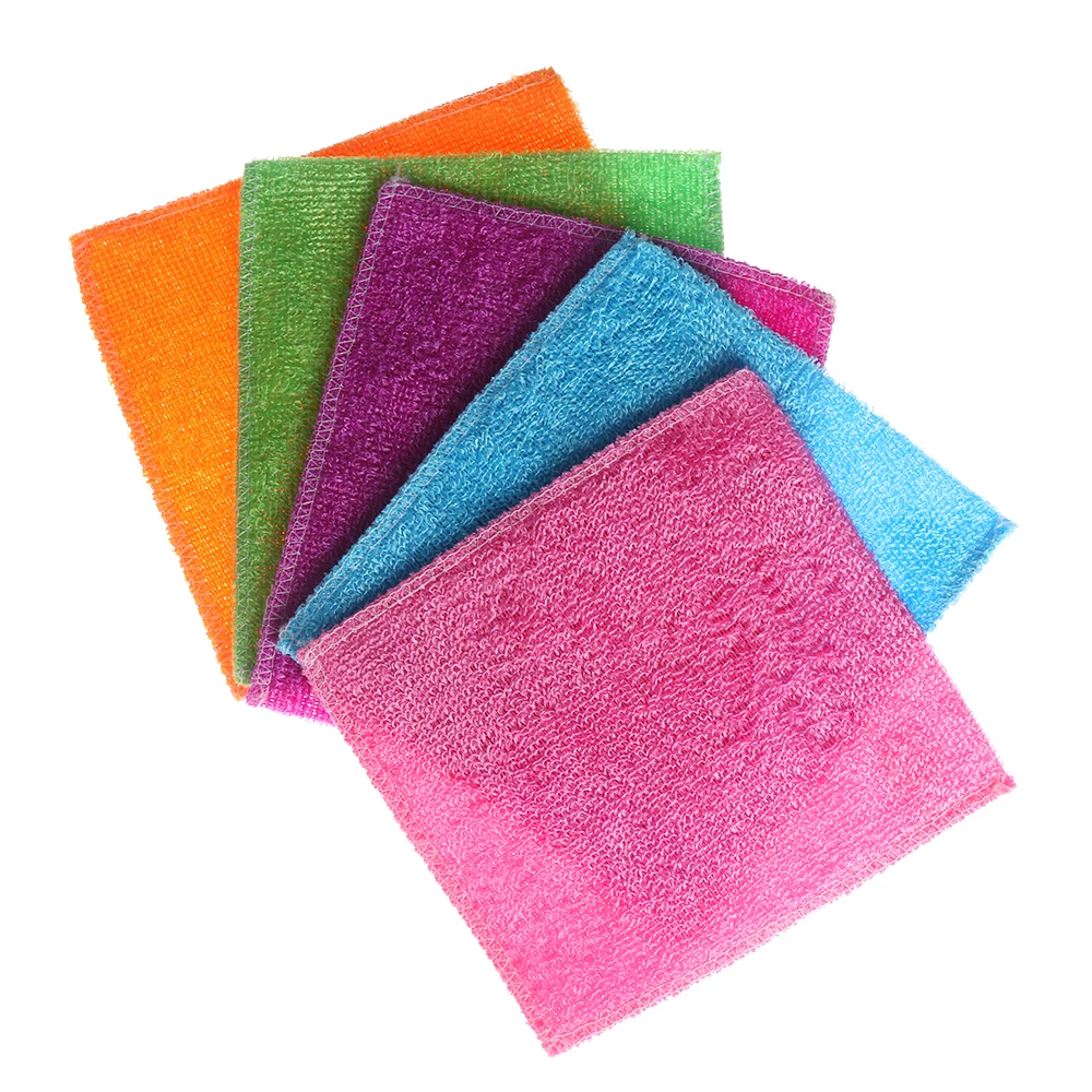 Kitchen Towel Cleaning Cloth Dish Cleaning Cloth Dish Cloth Towel Cleaning Cloth Microfiber Dish Cloth 1PC Anti-grease Dish Cloth Bamboo Fiber Washing Towel Scouring Pad Magic Cleaning Rags Kitchen Household Supplies Cleaning Tools