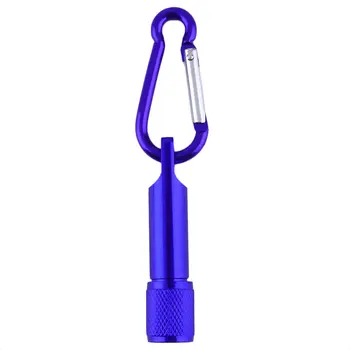 

Mini Flashilight torch Carabiner Keychain Hook Lamp Portable 5 LED Mini Flashlight Light Torch Aluminum Keychain