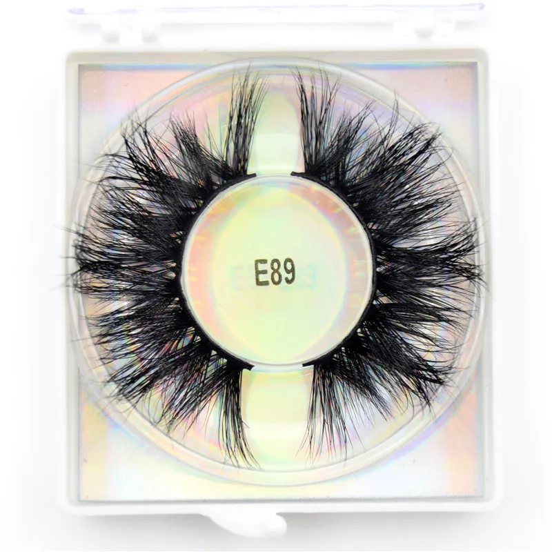 E89 round Visofree, 25 мм, ресницы 3D, норковые ресницы,, безжалостные, норковые ресницы 25 мм, накладные ресницы, макияж, драматические, длинные, толстые ресницы - Цвет: E89 round