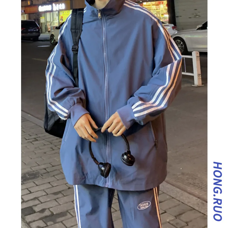 

2020 Spring Clothing New Style Handsome Comfortable Teenager Sports Set Large Size MEN'S Jacket Coat Sports Clothing Casual Pant