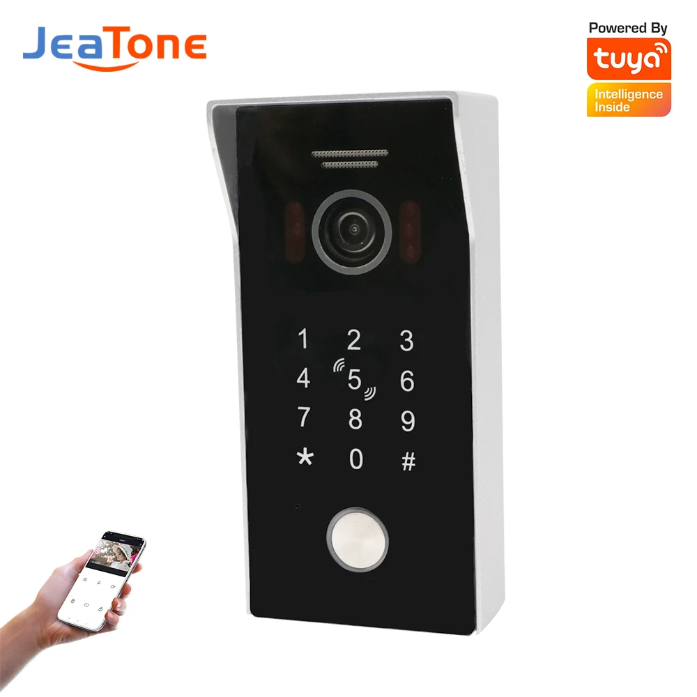 micron touch screen video intercom Jeatone 960P Video Intercom DHCP Smart WiFi Video Doorbell With Unlock Function Tuya 960P Waterproof Smart Doorphone 83225EPC audio intercom