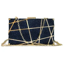 Luxury Evening Wallet Women Party Banquet Glitter Bag Gold Wedding Clutches Party Prom Blingbling Chain Shoulder Bag Mujer Sac