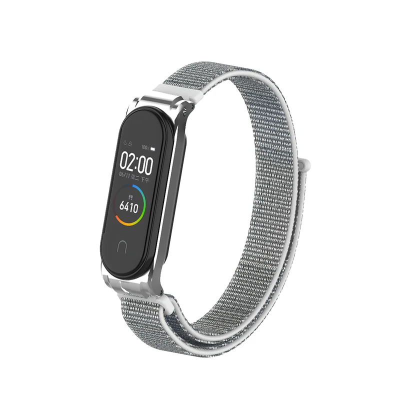 7401 Нейлоновый браслет-петля для Xiaomi mi Band 4 спортивный ремешок нейлоновый ремешок на запястье для mi band 3 4 браслет mi band 4 3 nfc аксессуары - Цвет ремешка: 7401
