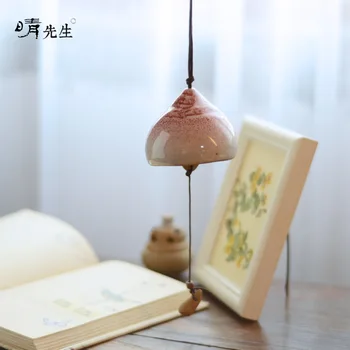 

Clear Sir Manual Ceramics Wind Chime Japanese A Gentle Wind Hanging Drop Automobile Pendant Home Furnishing Ornament Wind Chime