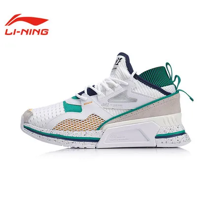 Li-Ning/Мужская классическая прогулочная обувь 001; дышащая обувь в стиле ретро; спортивная обувь с подкладкой; кроссовки; AGLP007 SJFM19 - Цвет: AGLP007-4H