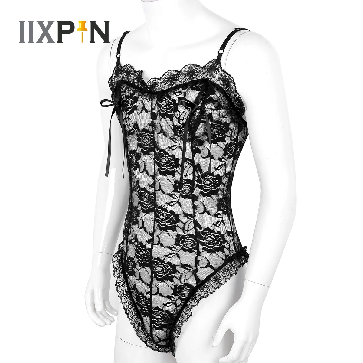 Men's Exotic Pajamas Male Underwear Sexy Jumpsuit Hot Man Sleepwear Sexy Lingerie Mens Lace Sissy Thong Bodysuit for Gay Homme men underwear sexy lingerie women jumpsuit