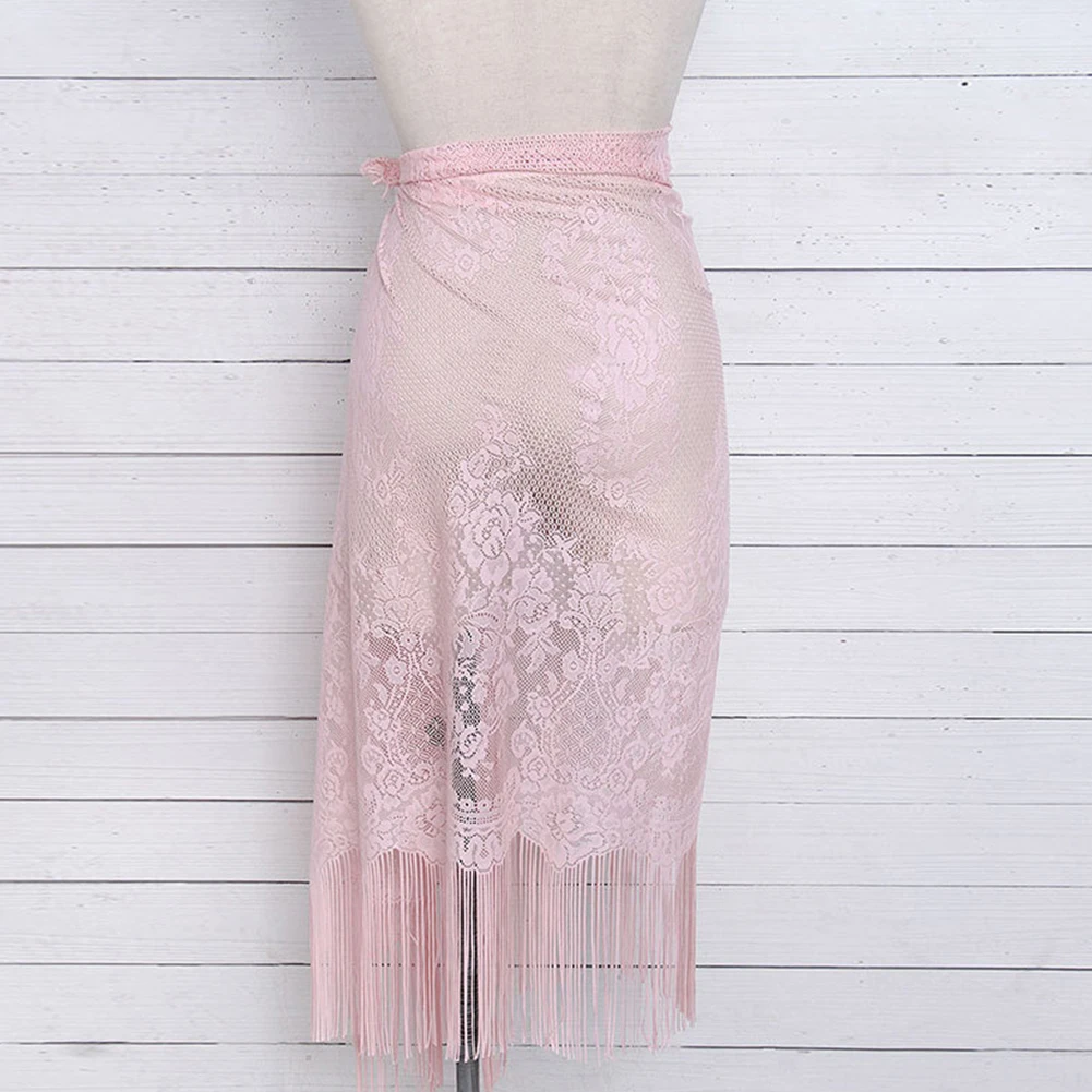 Wrap Sunscreen Sexy Holiday Stylish Ladies Lightweight Stretchy Cover Up Sarong Women Skirt Summer Beach Tassel