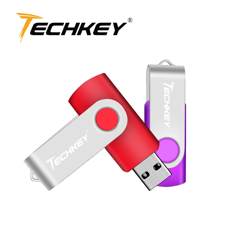 

Techkey 2018 newest usb flash drive 4gb 8gb pendrive 16gb 32gb флешка Storage usb stick for phone Memory stick Free shipping
