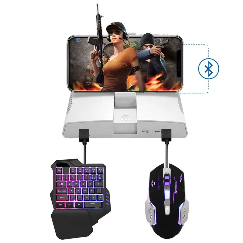  For PUBG Mobile Gamepad Controller Gaming Keyboard Mouse Converter For Android ios Phone Keyboard M