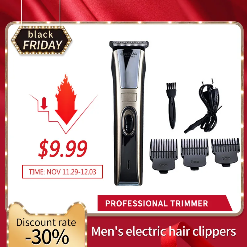 Najtaniej Męska elektryczna maszynka do włosów Clippers akumulator spinki do włosów dla dorosłych maszynki do golenia profesjonalne trymery rogi Razors trymery do włosów