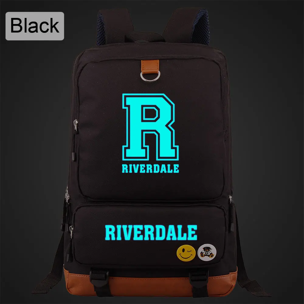 DL04-01 Blue Luminous Riverdale South Side Serpents Boy Girl Book School Bag Women Bagpack Teenagers Schoolbags Men Student Backpack - Color: DL04-01