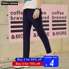 Metersbonwe, мужские Умные повседневные штаны, новинка, весна-осень, облегающие брюки, модные спортивные мужские Брендовые брюки высокого качества
