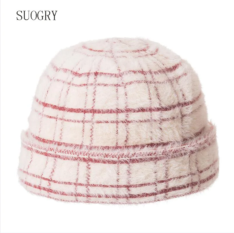 

SUOGRY Women's Beanie Hats Female Mane Casual Autumn Winter Brand New Double Layer Thick 2019 Knitted Girls Skullies Beanies