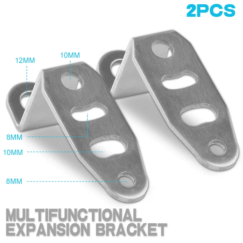 Многофункциональный Монтажный кронштейн для мотоцикла фары зеркало заднего вида прожектор поворотник фиксированный кронштейн - Цвет: 2 pieces