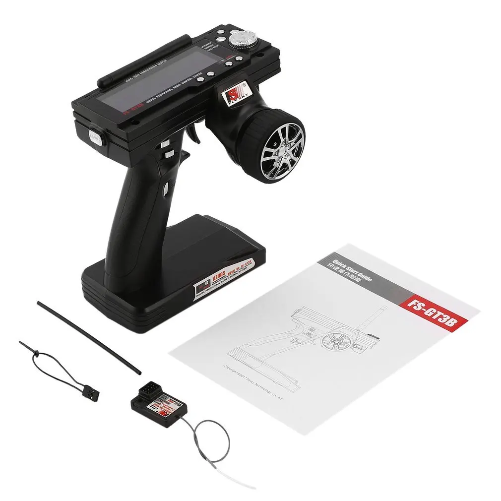 

FS-GT3B Camera Accessories 2.4G 3CH RC Marine Control Gun Transmitter / w TX Receiver for most radio controlled models Mini VCR