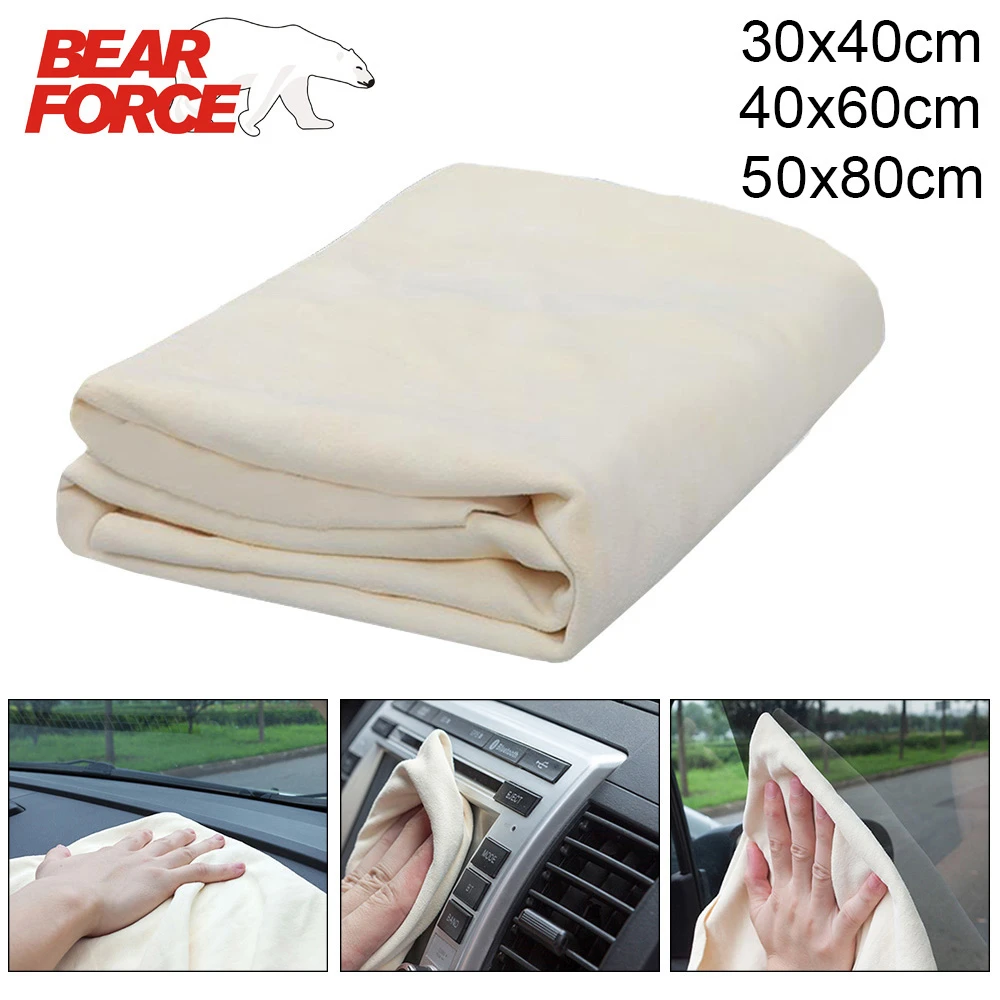 Natural Shammy Chamois Leather Auto Car Detailing Cleaning Cloth Car