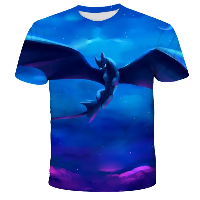 

Classic Cartoon Character Kids Streetwear Tee 3D Print Cute Boy Girl TShirts Tops Anime Movie How To Train Your Dragon T-Shirt