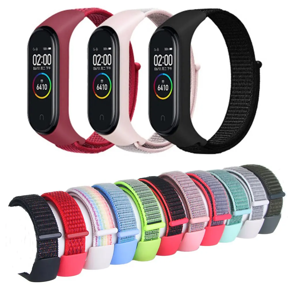 

Nylon Strap For Xiaomi Mi Band 4 3 Replaceable Bracelet Mi Band Band4 Corea Wristband Breathable Bracelet For Xiomi Miband 3 4