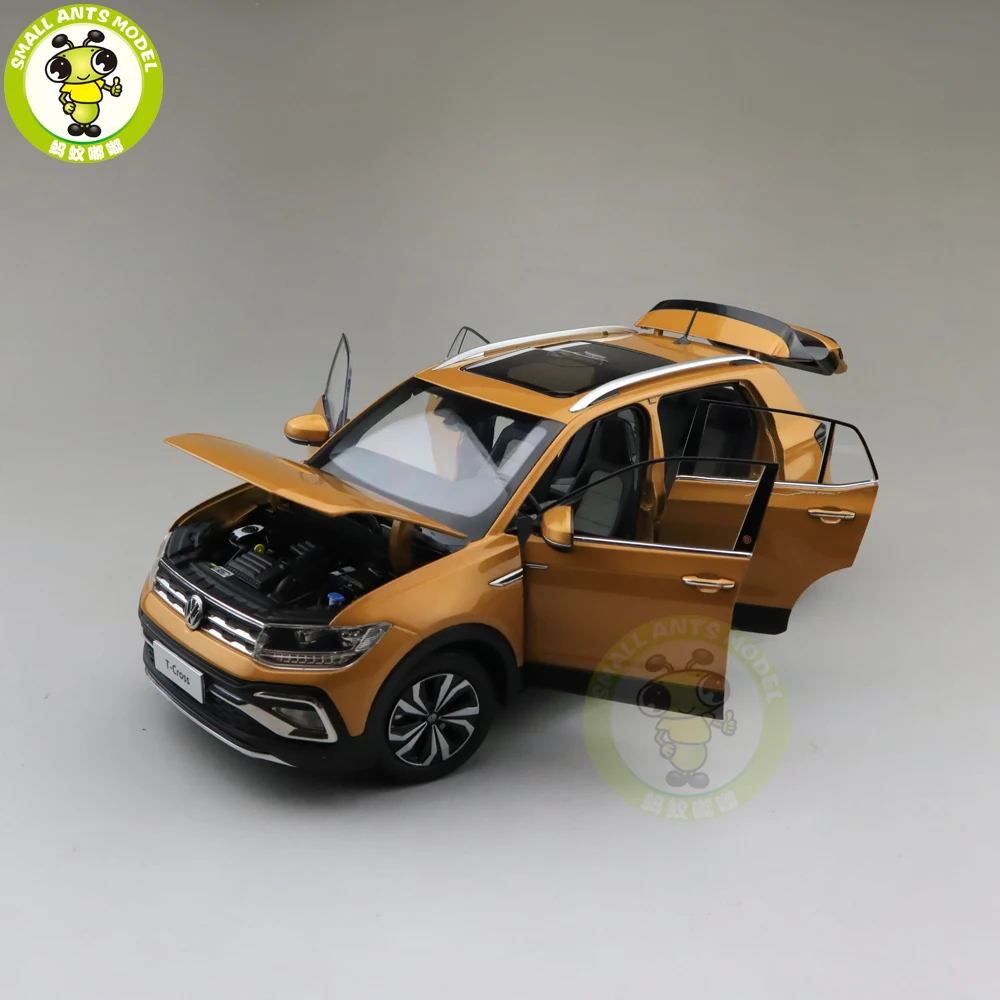 1/18 T-CROSS T крест SUV литая модель автомобиля Модель SUV Игрушки для мальчиков Подарки для девочек на день рождения