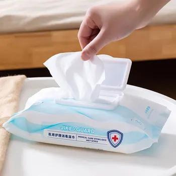 

80pcs/Pack Disinfection Wipes Sterilize 75% Alcohol Wipes Portable Athanol Bactericidal Disinfection Alcohol Cleaning Wipes