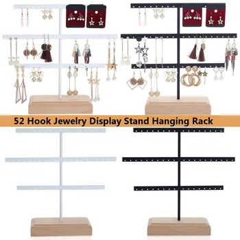 

Fashion Style 52 Hook Earring Jewelry Organizer Earring Organizer Holder Necklace Display Stand Box Holder Rack Jewelry Hanger