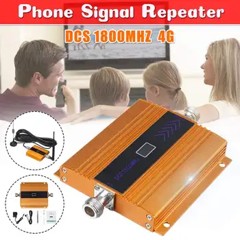 

Cell Phone 4g Signal Booster Repeater GSM 2G 4G LTE 1800MHz LCD Display Mobile Phone DCS Signal Booster Amplifier w/ 10m Cable
