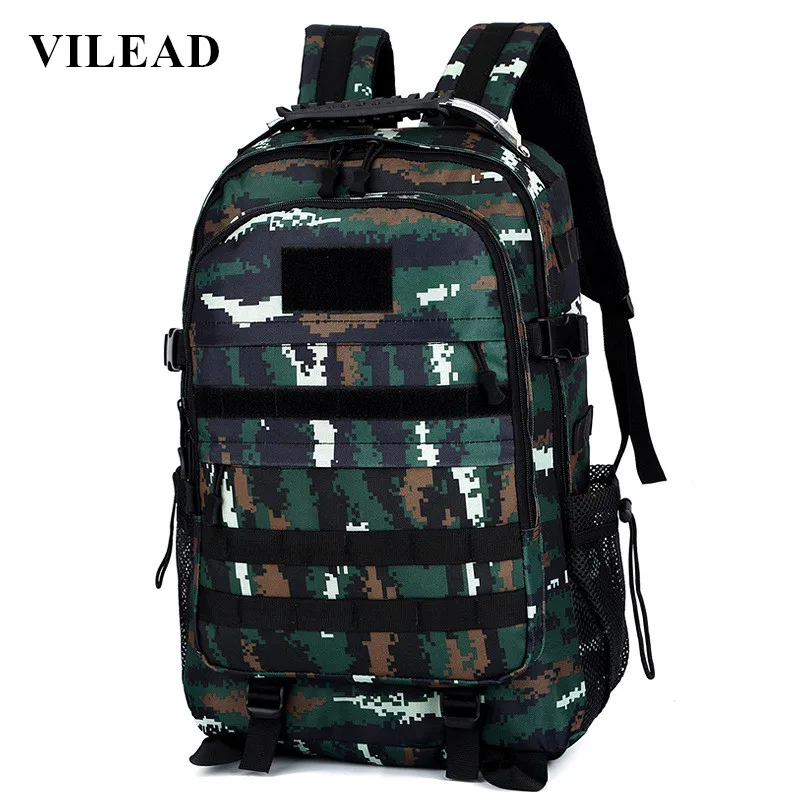 

Vilead Waterproof Nylon Camouflage Tactical Shoulder Bag Men Outdoor Travel Backpack Multi-functional Sports Hiking Carrying Bag