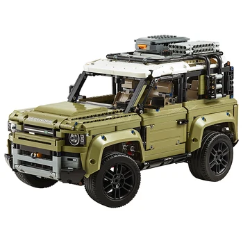 

Lepinblocks 93018 lepining Technic Compatible 42110 Land Car Rover Defender Assembly Building Blocks Bricks Christmas Toys