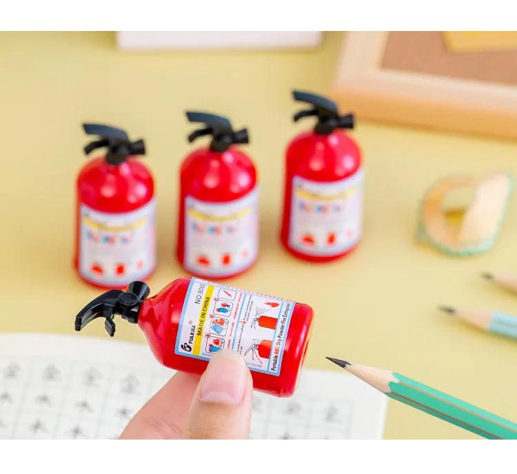 1 pc pencil sharpener fire extinguisher shape student stationery for kids pri YF 
