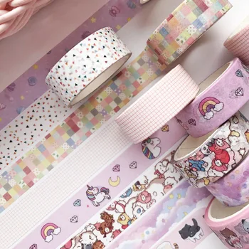 

36 pcs/lot Cartoon Unicorn Cat Animal Washi Tape DIY Decoration Sticker Scrapbooking Diary Adhesive Masking Tape stationery