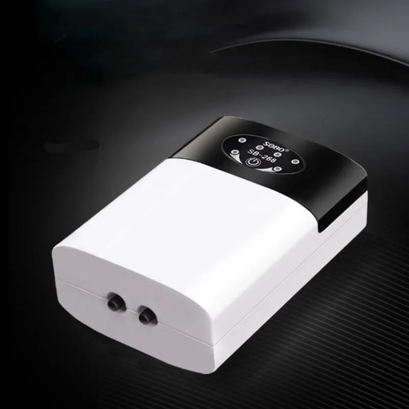 Aquarium Air Pump Dual Air Stone USB Charging Portable
