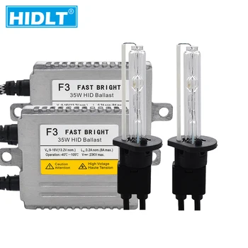 

HIDLT 35W Xenon HeartRay HID Replacement Bulb Kit 4500K 5500K 6500K H1 H7 H11 9005 9006 D2H With DLT F3 Fast Start Ballast 12V