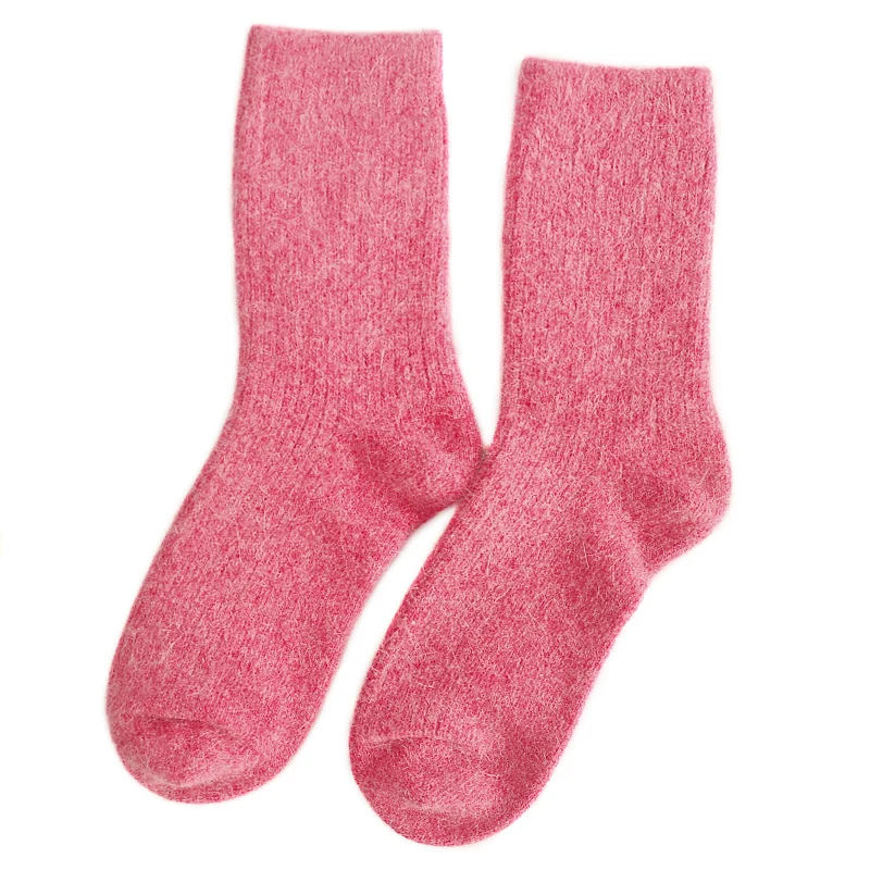 Colorful Women's Super Thick Merino Wool Socks  High Quality Winter Socks Wool Women Soild Color Warm Wool Socks Gift 3pair=1lot