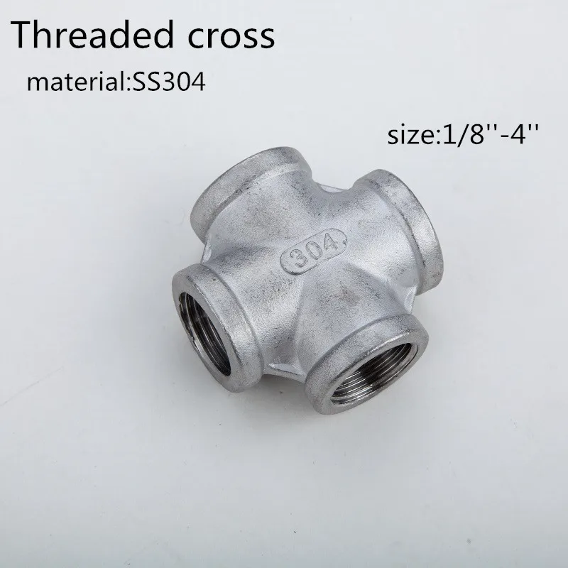 SS304 1/8 ''-2'' тройник из нержавеющей стали/тройник с резьбой/фитинги для