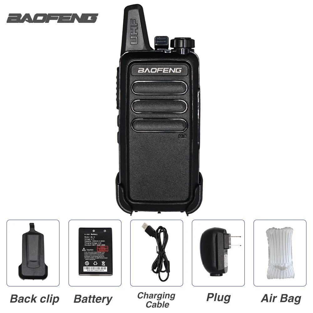 1PCS without box Мини Baofeng BF-R5 рация 5 Вт fm-трансивер KDC1 портативная двухсторонняя CB Ham радиостанция WLN KD-C1 коммуникатор USB зарядка - Цвет: 1PCS without box