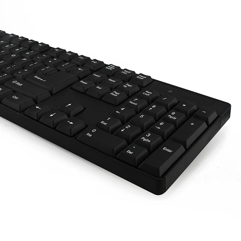 CHYI Wireless Gaming Keyboard And Mouse Ergonomic Mechanical Keyboard USB Receiver Optical Mouse For PC Computer Laptop Black