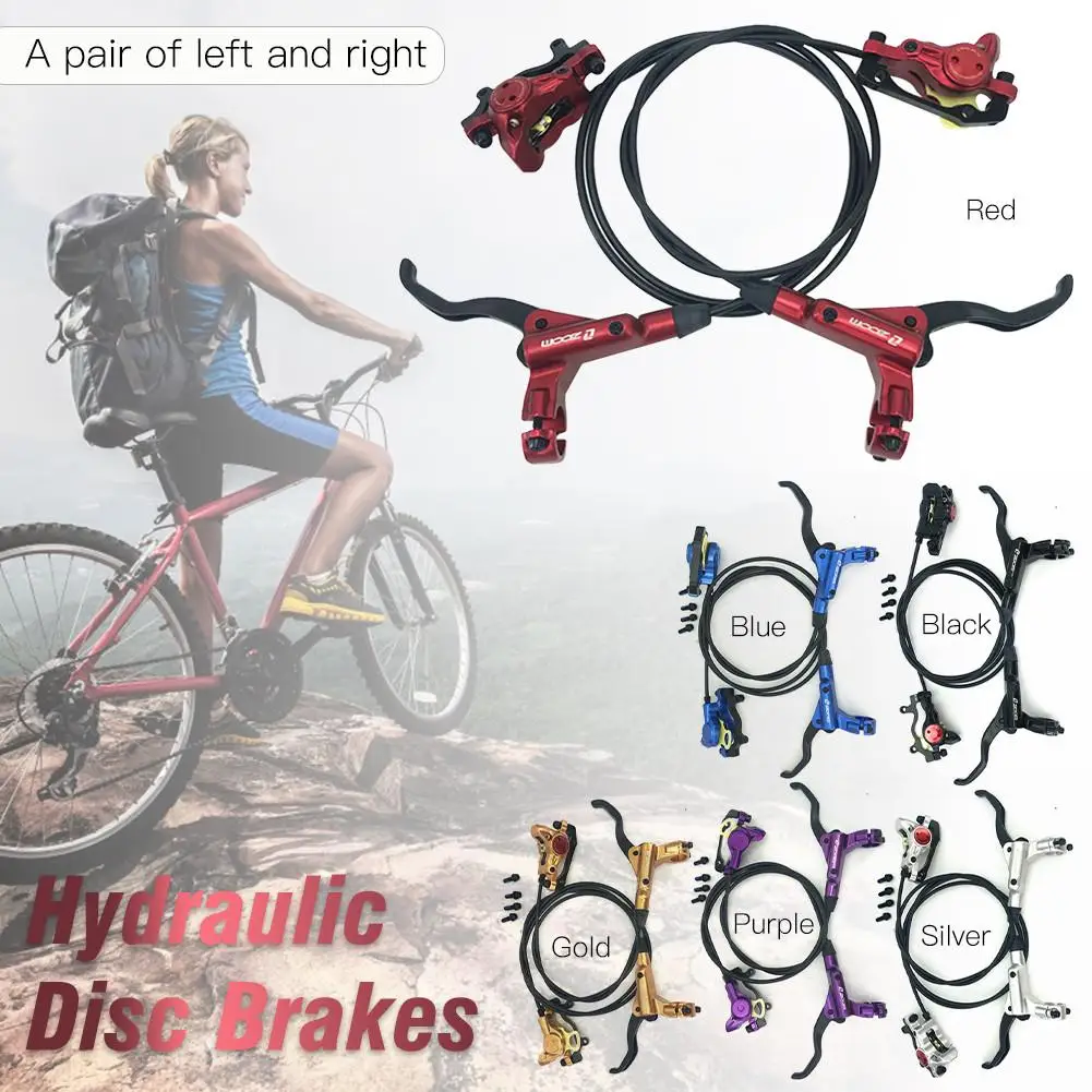 1 Set Mountain Bike Brake Hydraulic Disc Brake Set Aluminum Alloy Front Rear Disc Brake For MTB Road Cycling Bicycle
