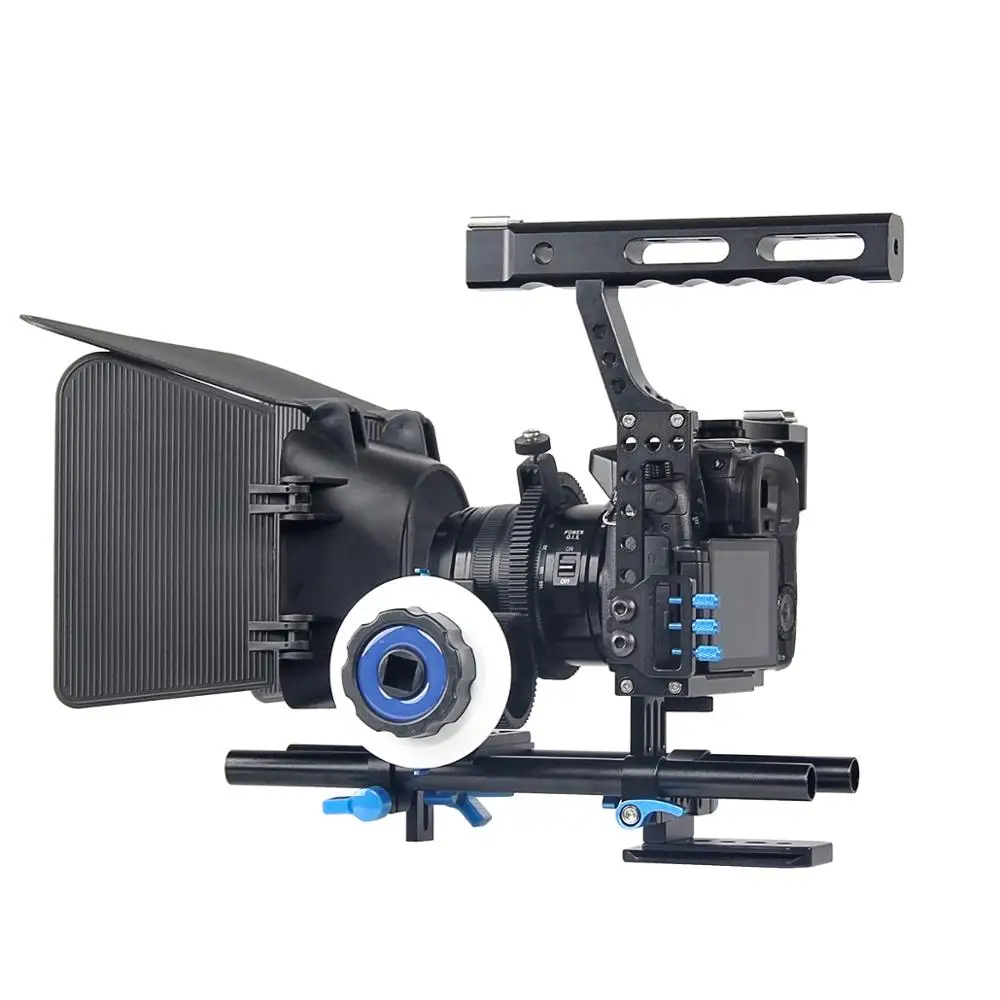Профессиональный ручной DSLR Камера видео клетка стабилизатор комплект + Приборы