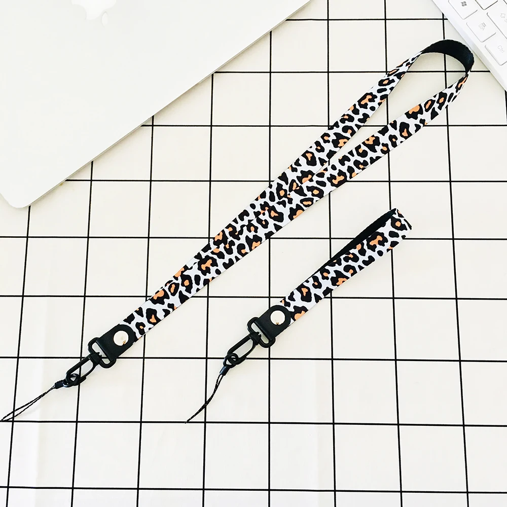 Sexy Leopard Print Neck Straps for Phone Wrist Band Holder for Xiaomi mi 8 mi 9 m8 lite mi max 2 Holder Grip Lanyards for Keys